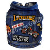 Live to Ride Denim Dog Jacket