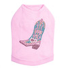 Boot (Pink & Turquoise) - Dog Tank