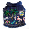 Tropical Paradise Denim Dog Jacket