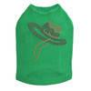 Hat (Brown Cowboy) Dog Tank