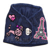 Poodle in Paris Denim Harness Vest