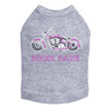 Biker Babe - Pink Motorcycle - Dog Tank