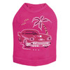 Car with Palm Tree - Red - Dog Tank