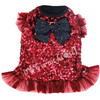 Red Sparkle Sequin Dress back