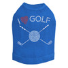 I Love Golf (Small) - Dog Tank