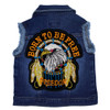 Born to be Free Kids Denim Vest