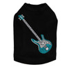 Guitar (Blue Austrian crystal) Dog Tank