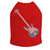 Guitar (Blue Austrian crystal) Dog Tank