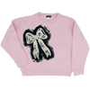 Kid Sweatshirt - White Sequin Bow