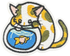 Cat with Fish Bowl - Patch