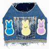 Vintage Peep Bunnies Dog Denim Harness Vest