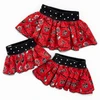 Red Raider Denim Ruffle Skirt