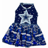 Cowboys Denim Harness Dress with Ruffle Skirt