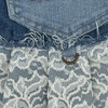 Lace and Embroidery Pocket Harness Vest Closeup