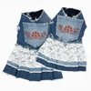 Lace and Embroidery Pocket Harness Vest