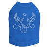 Angel with Wings - Royal Blue Dog Tank