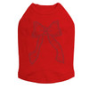 Bow - Red - dog tank for large and small dogs.