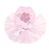 Large Pink Hibiscut dog tutu for large and small dogs.