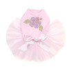 Small Light Pink Hibiscut dog tutu for large and small dogs.