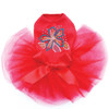 Turquoise Flower dog tutu for large and small dogs.