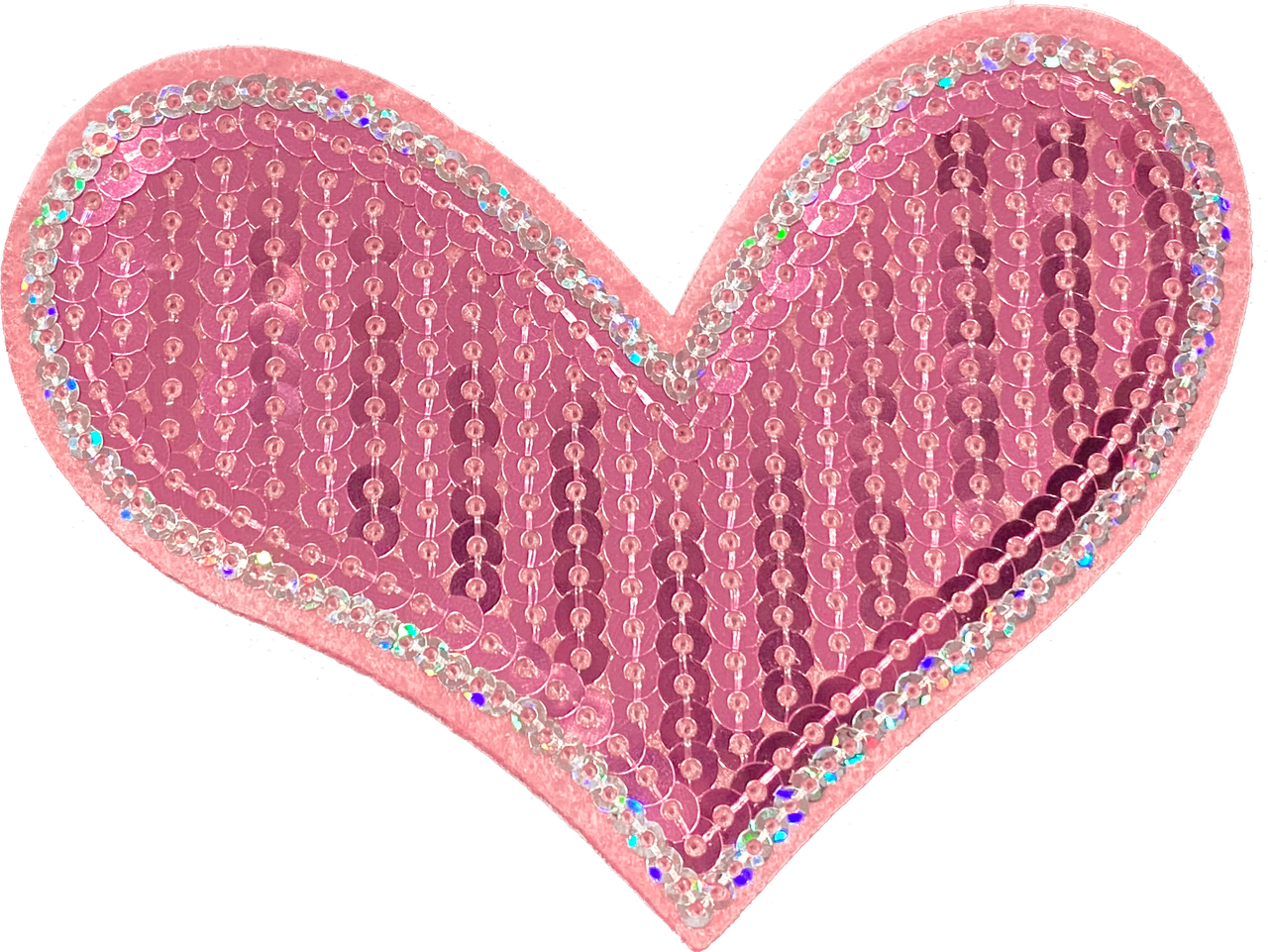 Pink Sequin Heart #1 - Patch