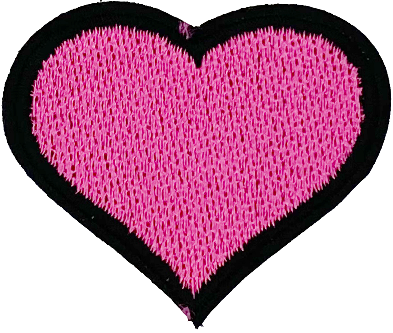 Pink with Black Heart - Patch