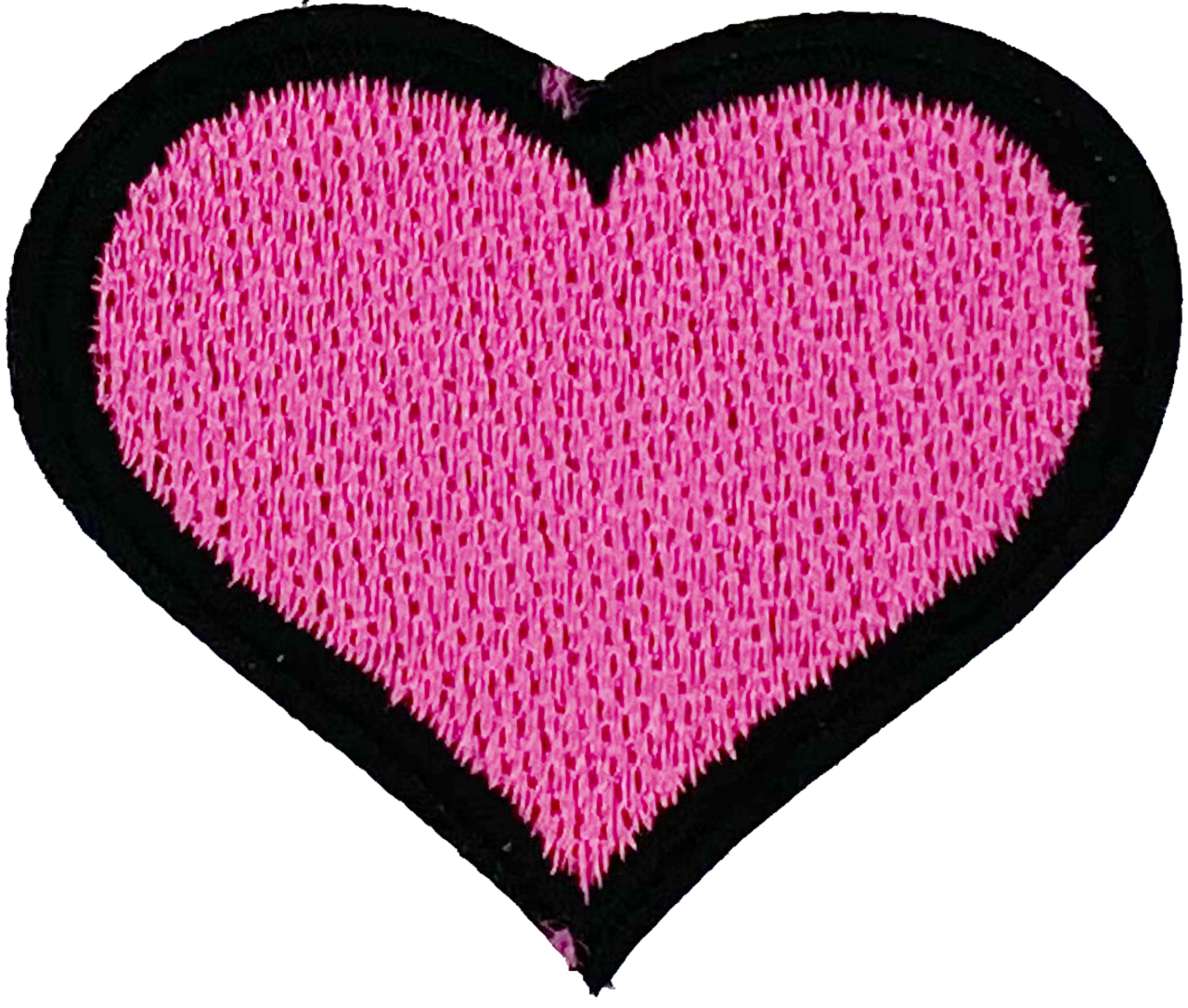 Pink with Black Heart - Patch