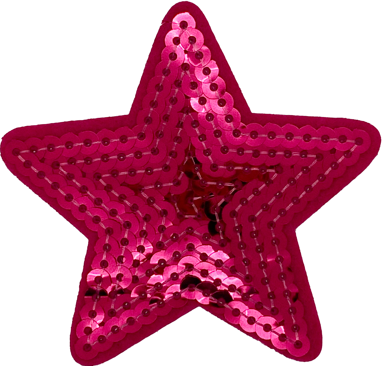 Sequin Star Applique Patch - Fuchsia, Pink Badge 1.5 (3-Pack, Iron on –  Patch Parlor