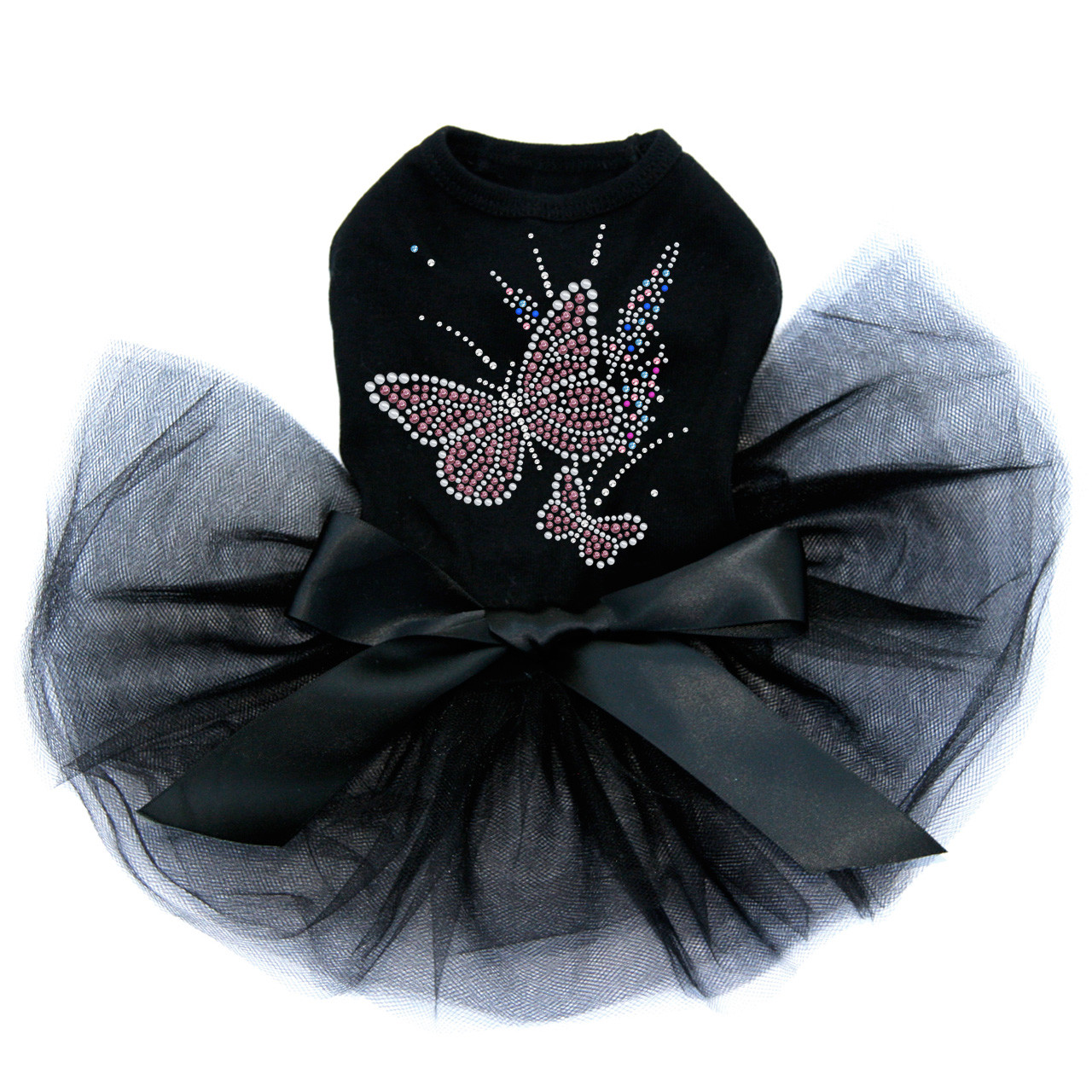 Pink Butterfly with Flowers - Custom Tutu