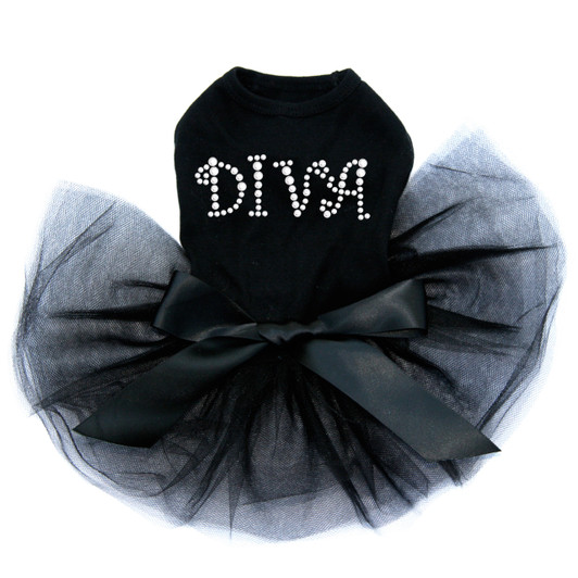 Diva - Silver Rhinestuds tutu for large and small dogs.