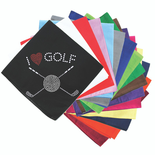 I Love Golf (Small) - Bandana