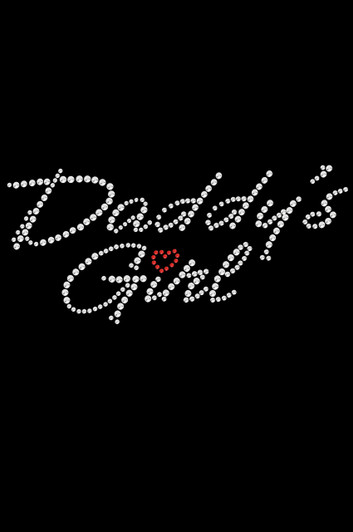 Daddy's Girl with Red Heart  - Women's T-shirt