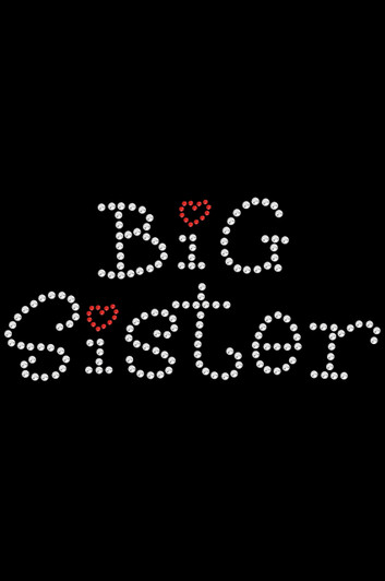 Big Sister with Red Heart  - Women's T-shirt