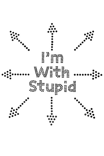 I'm with Stupid - Women's T-shirt