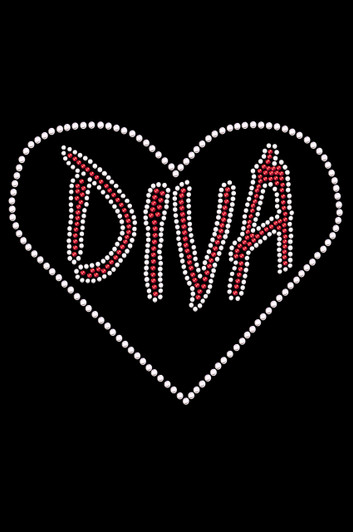 Diva Heart Heart Adult T-shirt or Tank.