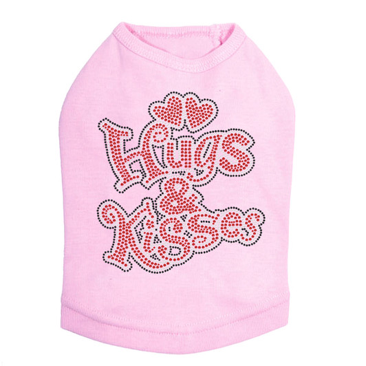 Hugs & Kisses Rhinestone Dog Tank