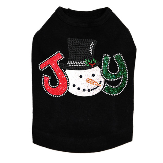 Joy Snowman - Black Dog Tank