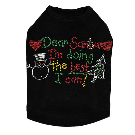 "Dear Santa I'm Doing the Best I Can" - Black Dog Tank