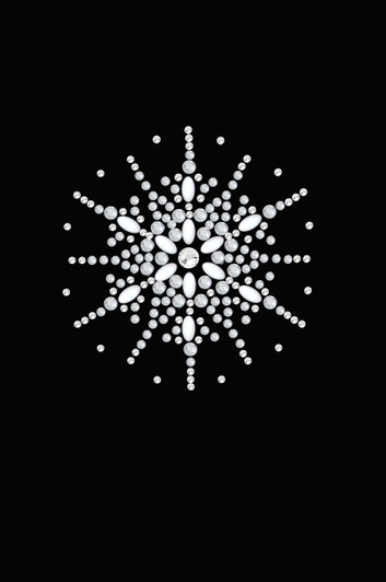 Snowflake #2 - Black Women's T-shirt