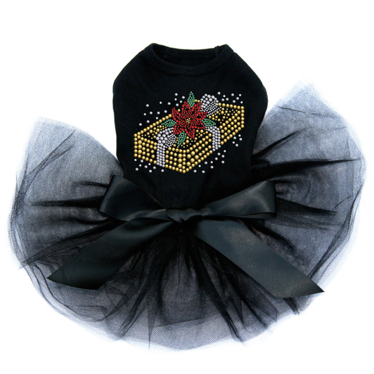 Gold Christmas Gift  - Black Tutu