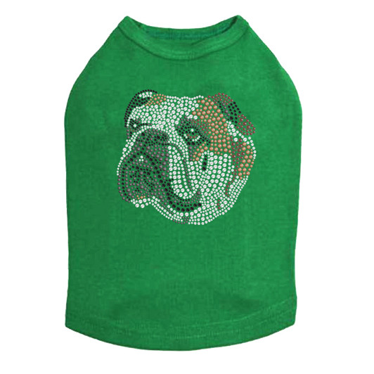 Bulldog Face - Brown Dog Tank