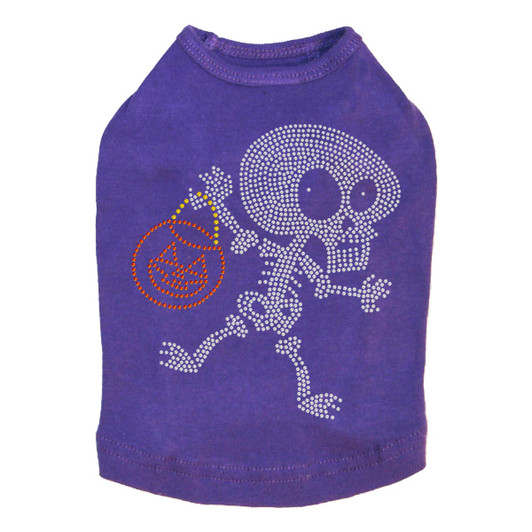 Trick or Treat Skeleton Dog Tank