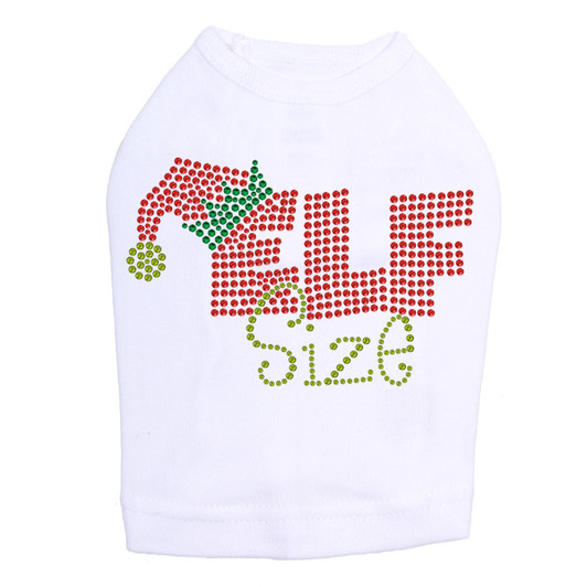 Elf Size - White Dog Tank