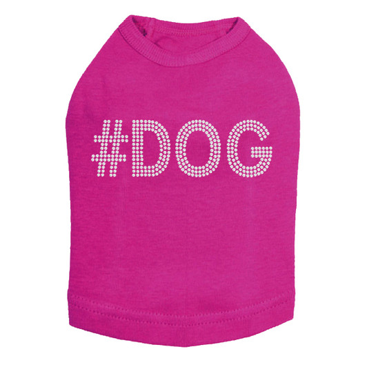 #DOG rhinestone dog tank for large and small dogs.