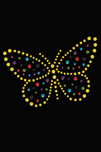 Yellow Dotted Butterfly - Women's T-shirt