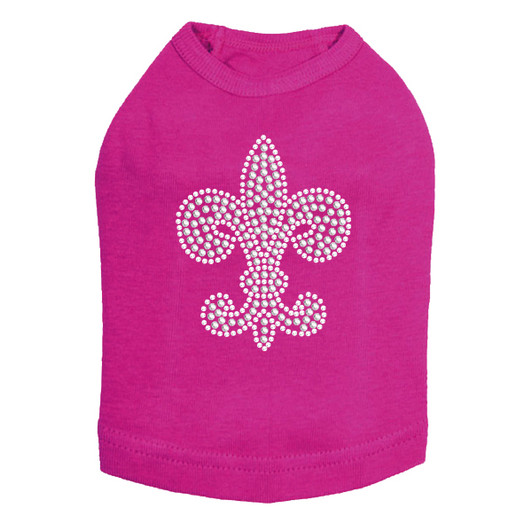 Fleur de Lis (Rhinestone & Rhinestuds) Dog Tank