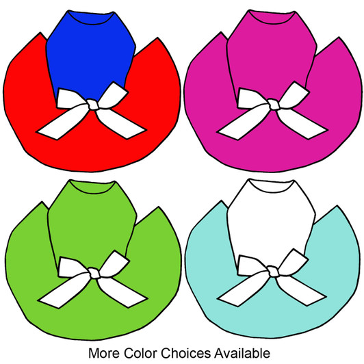 Custom tutus available in choice of colors for top and skirt.  Please message us if you would like to add a rhinestone design and you will be billed separately.  Please use our rhinestone dog tees to see what each design looks like on the different colors of tutu tops.  If you need a custom length for a dog that doesn't fit our regular sizes please let us know.  Custom tutus will require additional time to ship.  No Returns or Exchanges since these are all custom made.