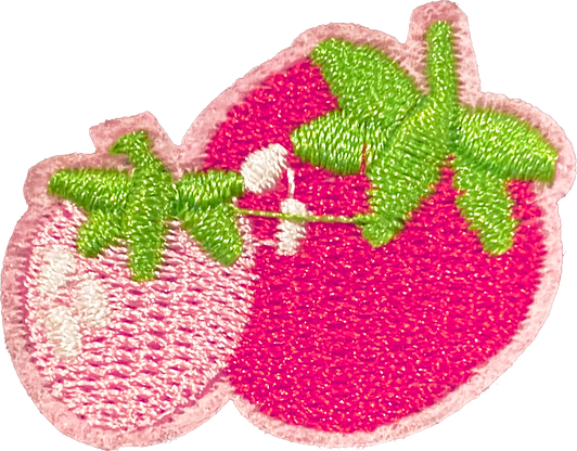 Pink Strawberries Patch
