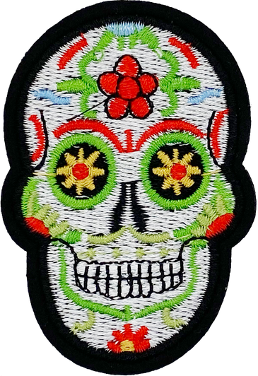 Sugar Skull (White) Patch