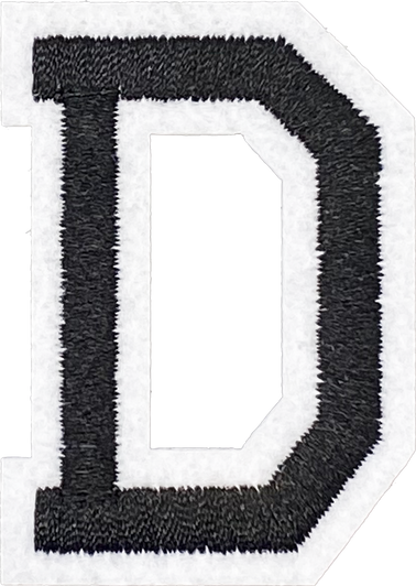 Black D Patch